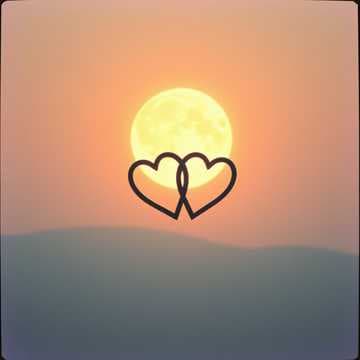 Deux cœurs à distance.